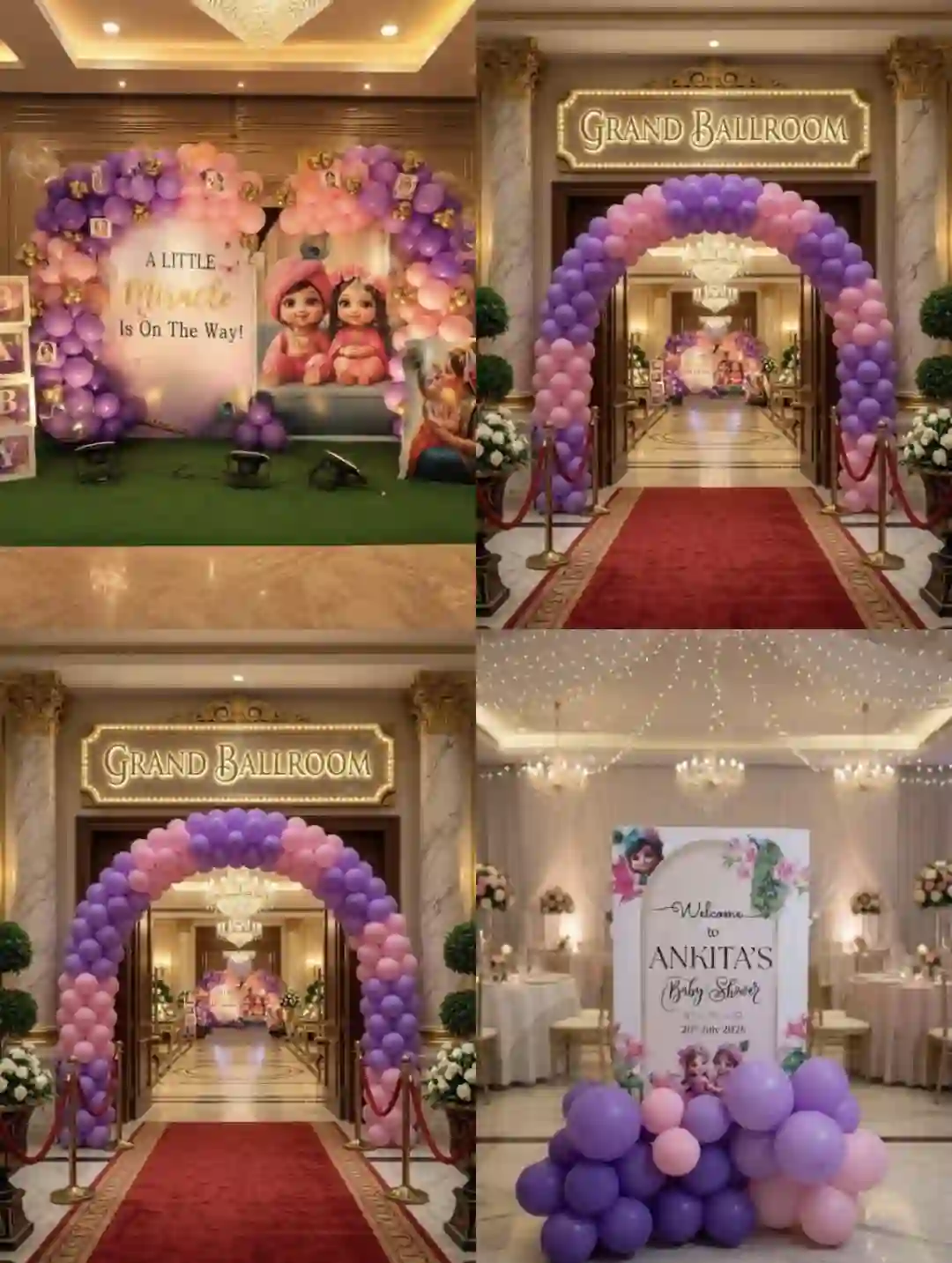 Little Miracle Krishna Baby Shower Setup